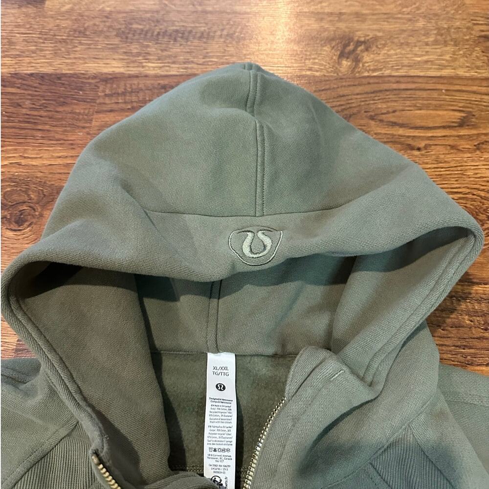 Lululemon Women's Scuba Oversized 1/2 Zip Hoodie Green XL/XXL Lounge Travel Cozy - Picture 3 of 9